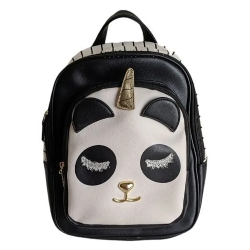 Luv Betsey by Betsey Johnson Bag Unicorn Backpack Black Black & White Style